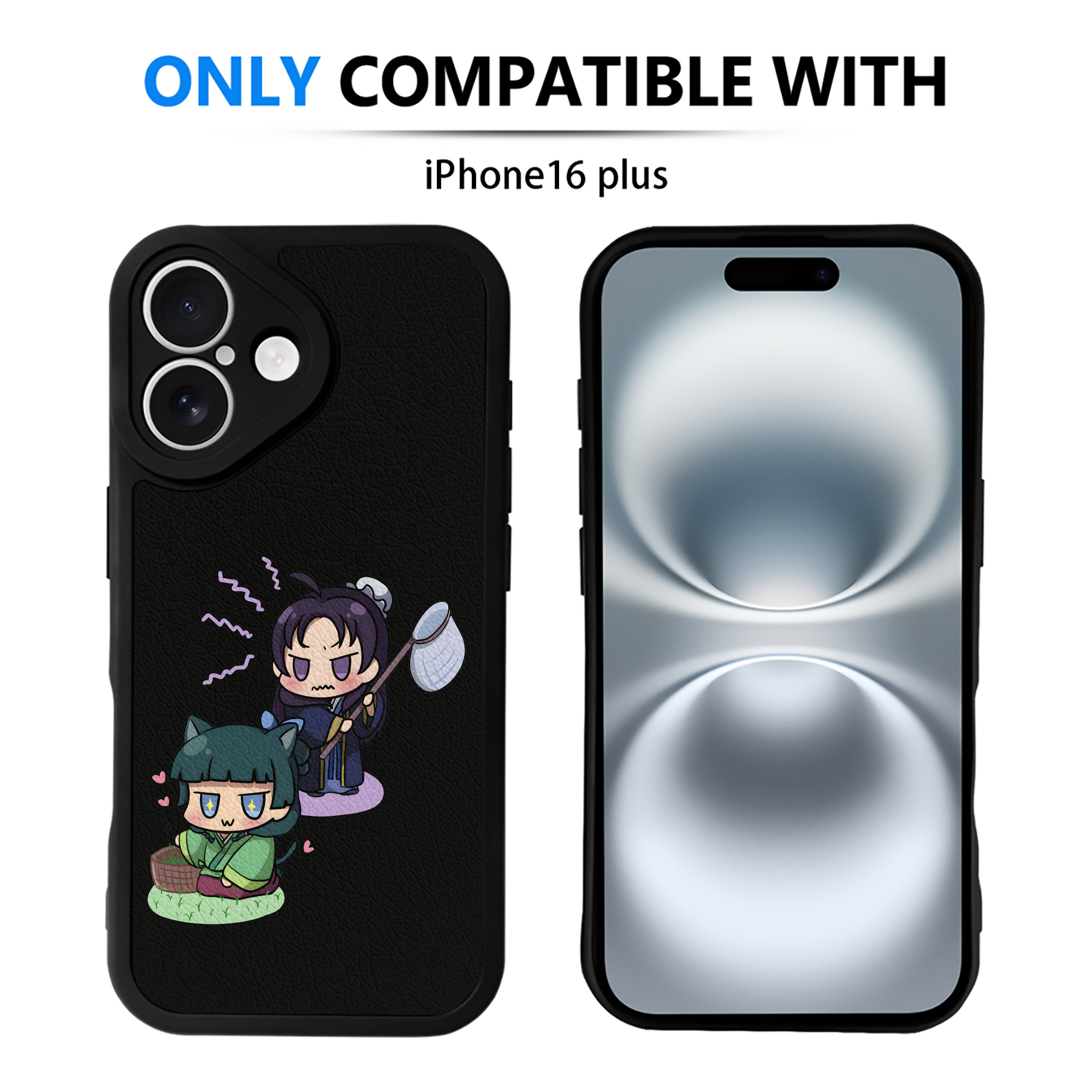 （画像用） 薬屋のひとりごと The Apothecary Diaries 【iPhone 16シリーズ対応】シリコンスマホケース（レザー調） 材質：シリコン